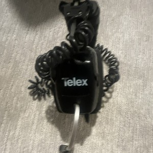 Telex Double-Ear Headband Over-Ear Headset Boom Mic Black Adjustable