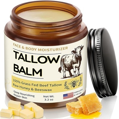 Beef Tallow Balm Organic Whipped Moisturizer Face Body Cream
