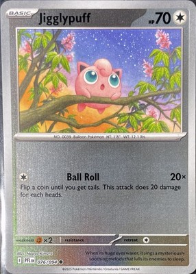 Jigglypuff Common ME02: Phantasmal Flames 076/094 NM