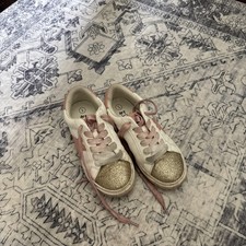 Art Class Girls Kaitlyn Sneakers Pink Star And Gold Size 1