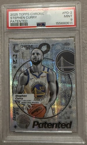 2025-26 Topps Chrome Stephen Curry Patented PD-2 SSP Case Hit PSA 9