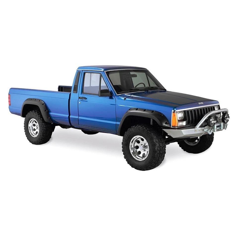 For Jeep Cherokee 84-01 Cut-Out Matte Black Front & Rear Fender Flares Foto 3 de 4