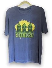 Rare Vintage “Get Lost” Graphic T Size L 50/50 Super Soft Made In USA