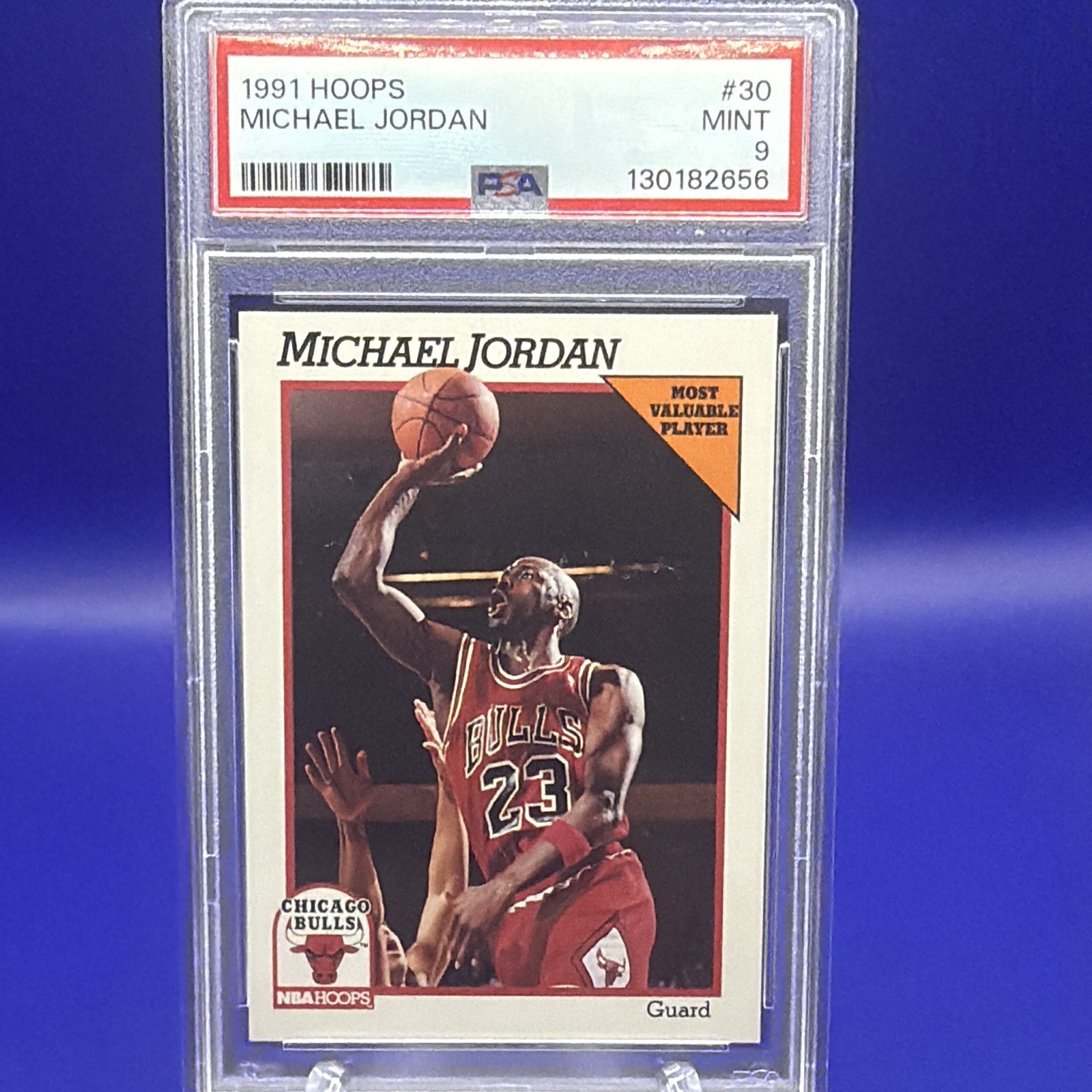 NBA Hoops 1991 Hoops Michael Jordan Chicago Bulls #30 PSA Graded