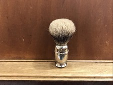 SHAVING BRUSH PURE PLEAT BADGER BADGER TASSO VINTAGE OLD COLLECTION DISCONTIN