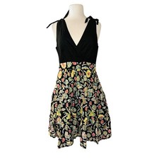 Anthropolgie Maeve Bora Bora French Isles Vacation Compass Printed Swing Dress