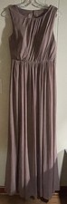 NWT Jenny Yoo Collection Luxe Chiffon Maxi Dress Taupe Size 8