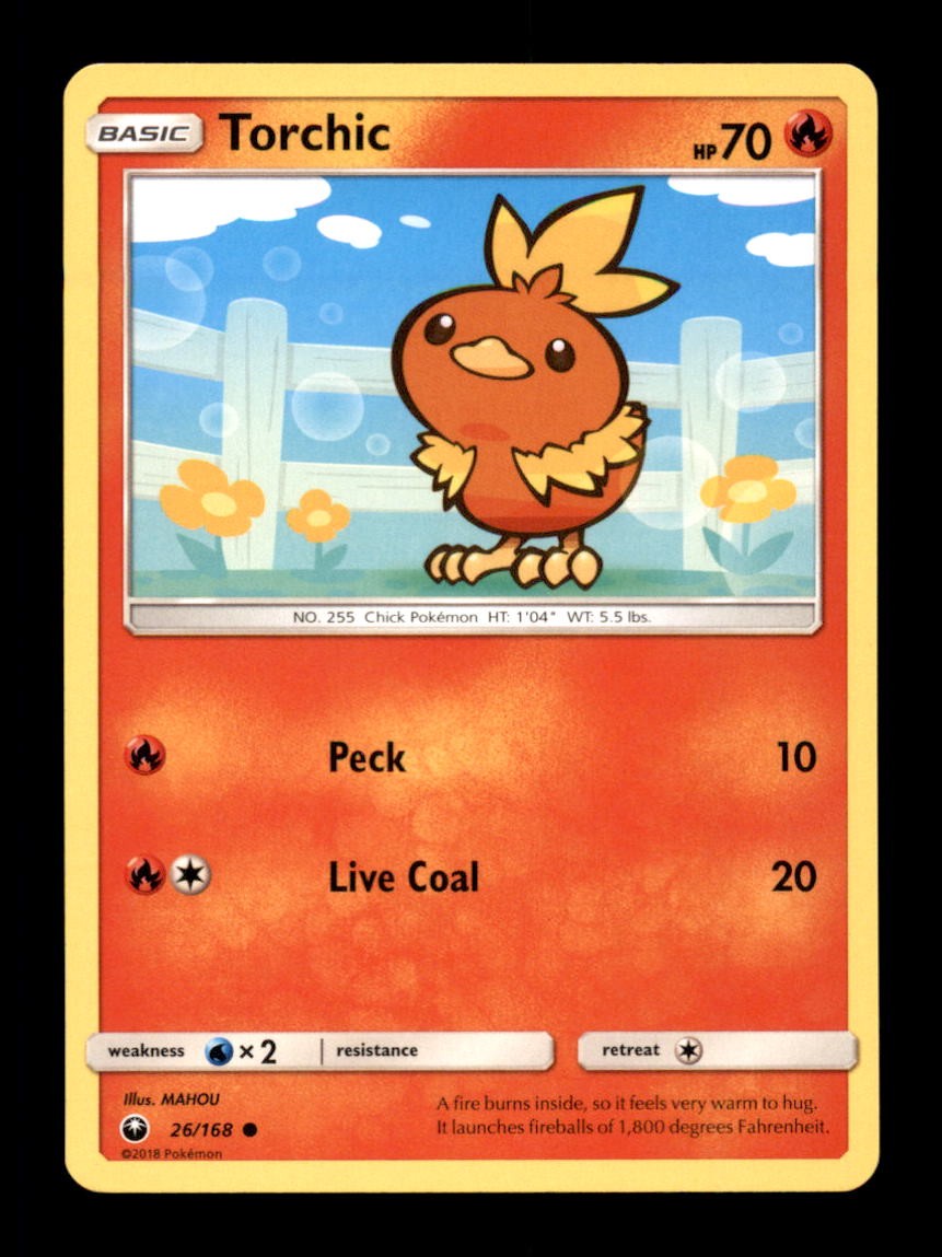 TORCHIC 26/168 C CELESTIAL STORM POKEMON LP