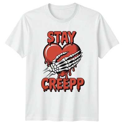 Stay Creepp T-Shirt Skelett Gothic Horror Geburtstag Geschenk für Sie und Ihn