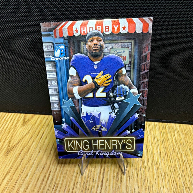 Topps Bowman Chrome Hobby Stars 2026 Derrick Henry King Henry's Card KingdomHS-1