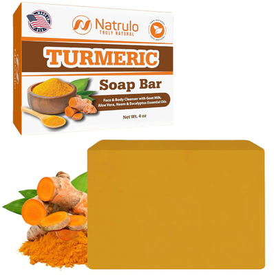 #ad Turmeric Soap Bar for Face amp; Body – Natural Turmeric Skin Brightening Soap for D $8.99
