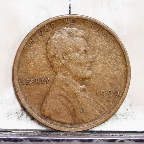 1909-S Lincoln Wheat Cent - VG (#59355-L)