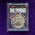 2014 American Silver Eagle PCGS MS70 FS First Strike US Flag 1oz .999 Silver