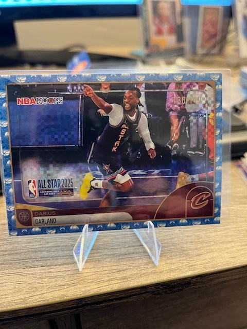 2025-26 Topps NBA Hoops #283 Darius Garland All-Star Blue Pixel Burst /149 SP