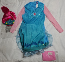 Disfraz de Reina Amapola Reina Trolls Gira Mundial Infantil (niños talla M 8-10) Fiesta Ciudad
