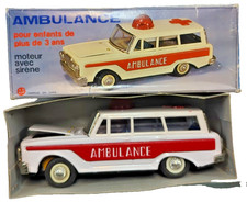 RARE VINTAGE TIN TOY FRICTION AMBULANCE CAR 1960's MF 111 VEHICLE MADE IN CHINA