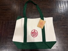 Trader Joe  s Canvas Tote Shopping Bag - LARGE GREEN - NEW with TAGS