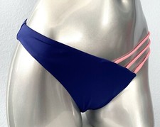 Victoria's Secret New Strappy V Front Coastal Marina  Blue Swim Bikini Bottom