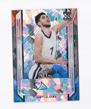 2021-22 Leaf Metal Red White Blue Crystal Santi Aldama /5 Memphis Grizzlies