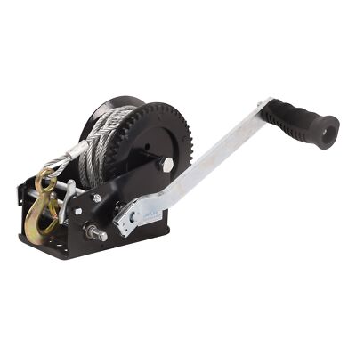 3500lbs Hand Winch w/Steel Cable Ratchet Manual Operated Winch Heavy Duty Hook