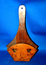 An antique medieval, gothic church, wooden  letter or pamphlet holder, wall moun