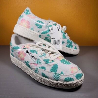 Reebok Women's Club C 85 Beach Floral Print Sneakers Size