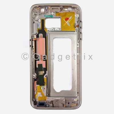 US Gold Samsung Galaxy S7 G930V G930P Middle Housing Frame Bezel Mid Chassis