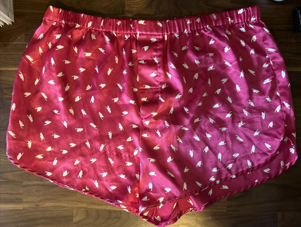 VTG VICTORIA’S SECRET GOLD LABEL SATIN PAJAMA SHORTS WOMEN’S SZ M