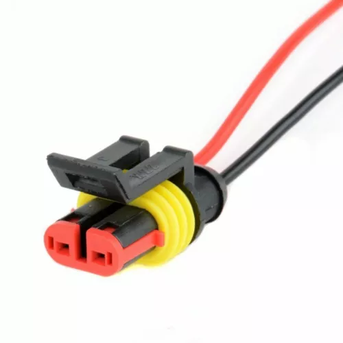 10Paar KFZ Stecker Steckverbindung Steckverbinder Auto Wasserdicht Kabel 2polig - Bild 2 von 12