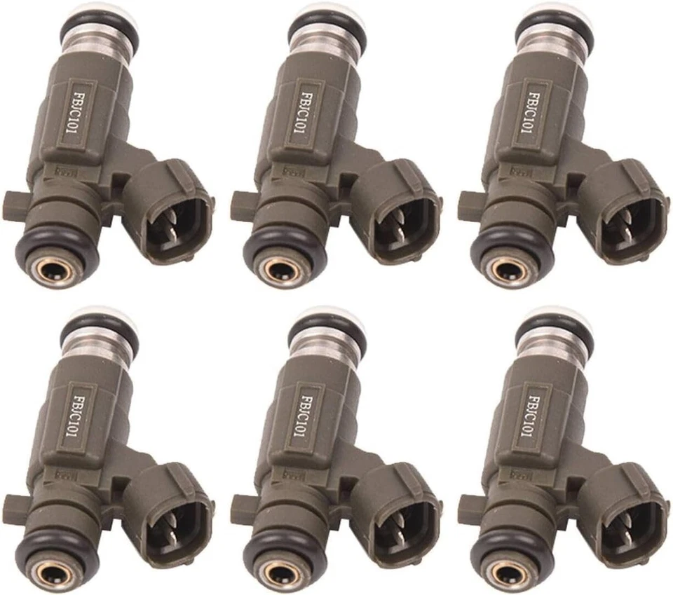 Оригинальный комплект из 6 топливных форсунок 2002-2004 Infiniti I35 3,5 л V6 #FBJC-101 - Изображение 2 из 4