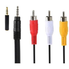 3.5 Mm To Rca Av Camcorder Video Cable 3.5mm Male To 3rca Male Plug Stereo Audio