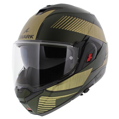 Shark Oxo Modular Helmet Sikter Matt Green Gold