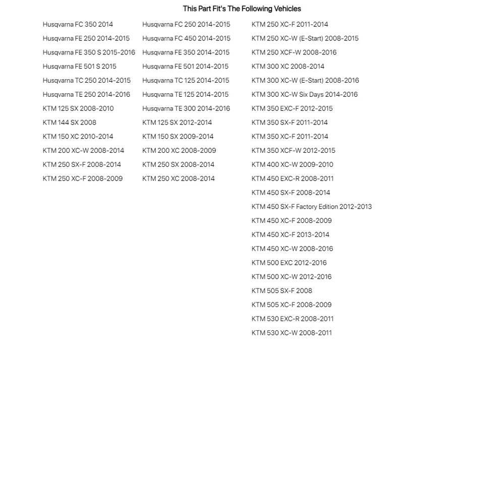 Kit de tapa de vejiga Race Tech KTM para Husqvarna Te 125 2014-2015 Foto 4 de 4