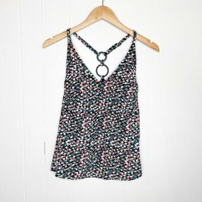 Kona Sol Multicolor Hi Lo Hem Tankini Top Swim Suit - Foto 5