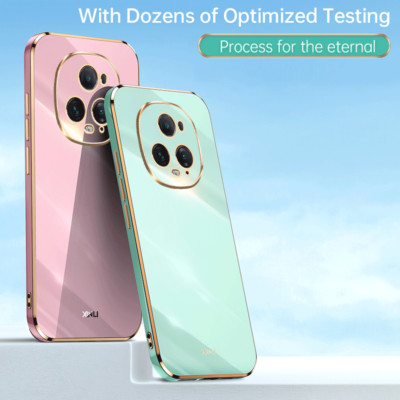 For Honor Magic5 Ultimate, Luxury Shockproof Plating Border TPU Jelly Case Cover