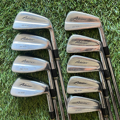 Daiwa Advisor DG-8201 Iron Set 2-PW Steel x100 X Stiff Vintage Blade +.5'' Rare