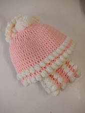 New Handmade Vtg crochet child Hats And Scarfs