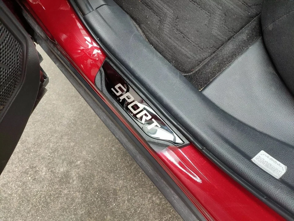 Para Hyundai Santa Cruz Limited Accesorios Protector de umbral de puerta Borde Placa rasguño Foto 3 de 4