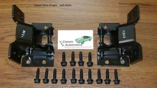 Door Hinges Set Camaro Nova Firebird Pair Upper w/ Mounting Bolt kit 16pc hinge