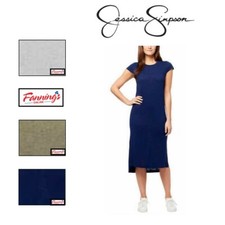 Jessica Simpson Ladies' Midi Dress Hi- Low Slit Sides E23