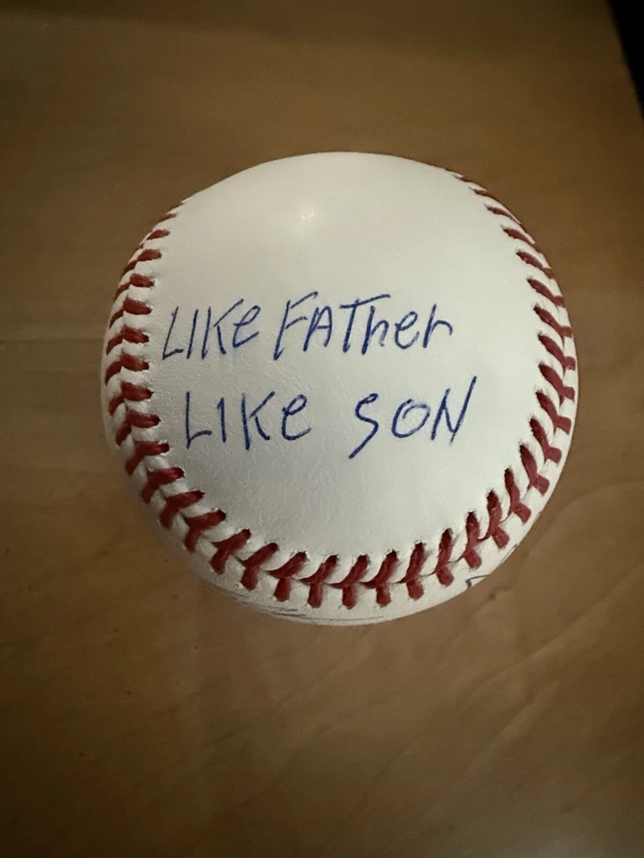 🚨Fernando Tatis Jr AND SR “Like Father like Son Dual Signed Baseball🚨 - Image 4 of 4
