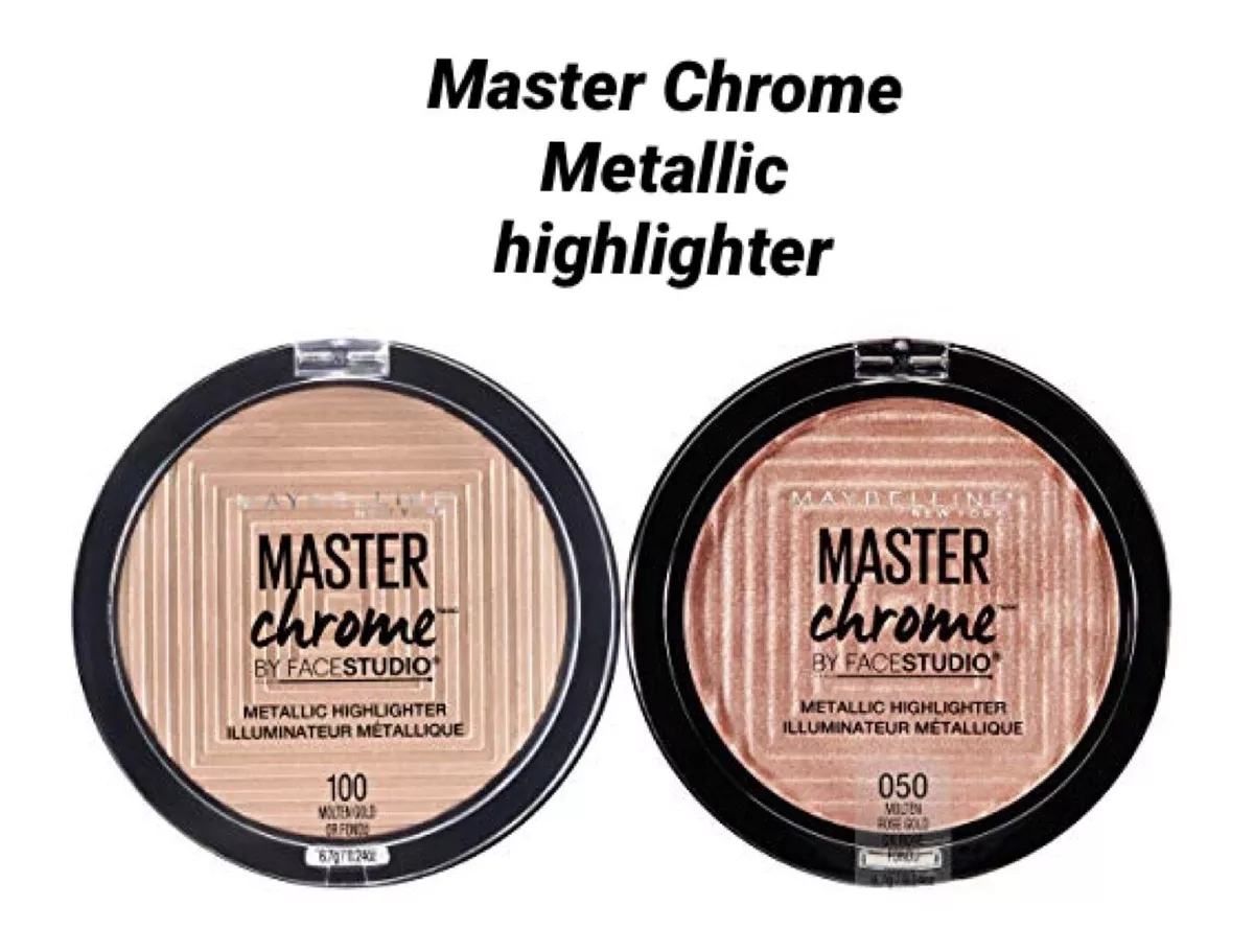 MAYBELLINE Master Chrome Metallic Highlighter Powder 9g CHOOSE