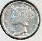 1930 Mercury Dime Nice Original Very Choice AU CHRC