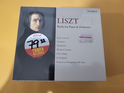 Liszt: Works for Piano and Orchestra Brilliant Classics  4 Disc CD Box Set RARE