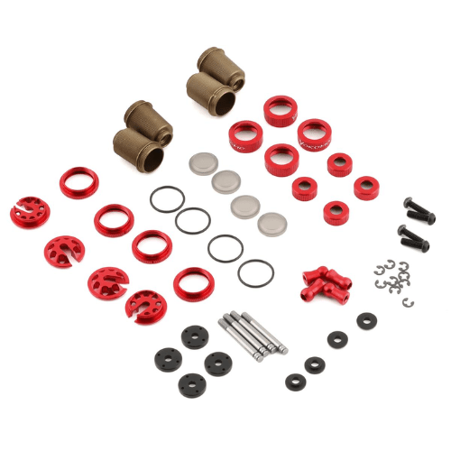 Yokomo SLF (Super Low Friction) Aluminum Big Bore Shock Set (Red