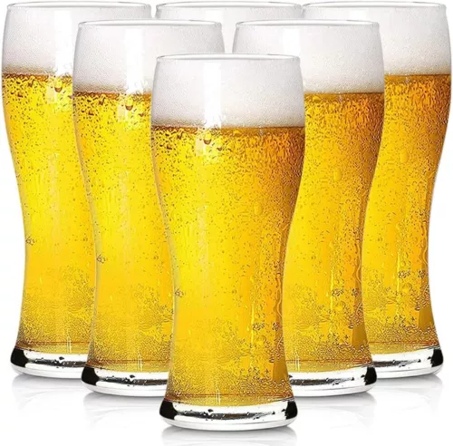 16oz Beer Glasses Set Of 6 Pilsner Beer Glass Craft Beer Glasses Beer Glassware