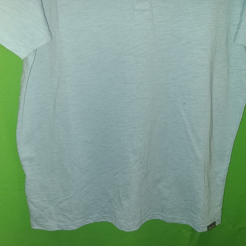 8457) NWOT EDDIE BAUER medium men's henley short sleeve tee t-shirt blue new - Picture 4 of 7