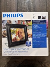 PHILIPS Digital Photo Frame 8"in model 8FF2FPB Pre-owned.