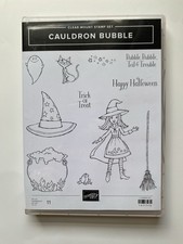 Stampin' Up Halloween Cauldron Bubble Stamp Set