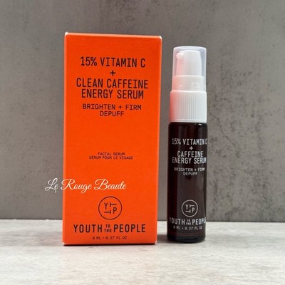 Youth to the People 15% Vitamin C + Clean Caffeine Energy Serum 0.27oz 8ml